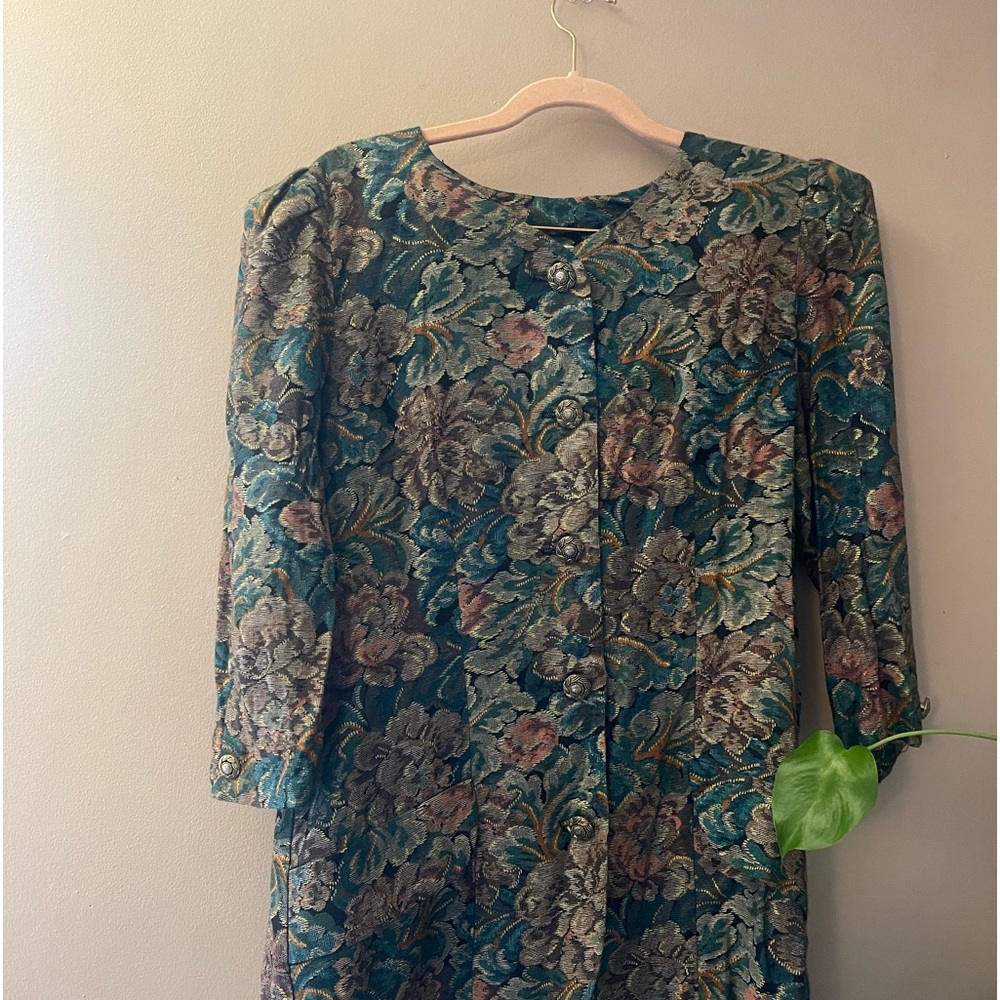 Vintage Floral Thin Blazer
